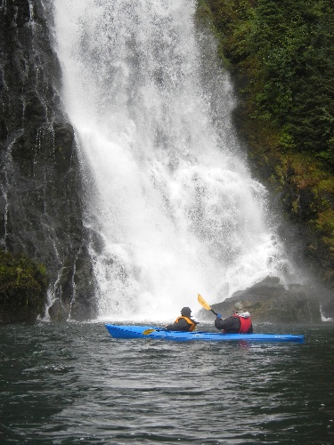 alaska sea kayaking waterfall tour cruise