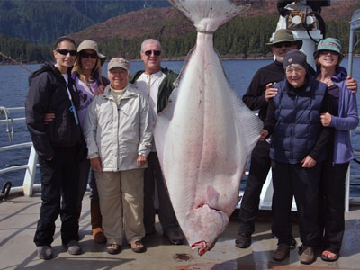 alaska fishing trip massive halibut